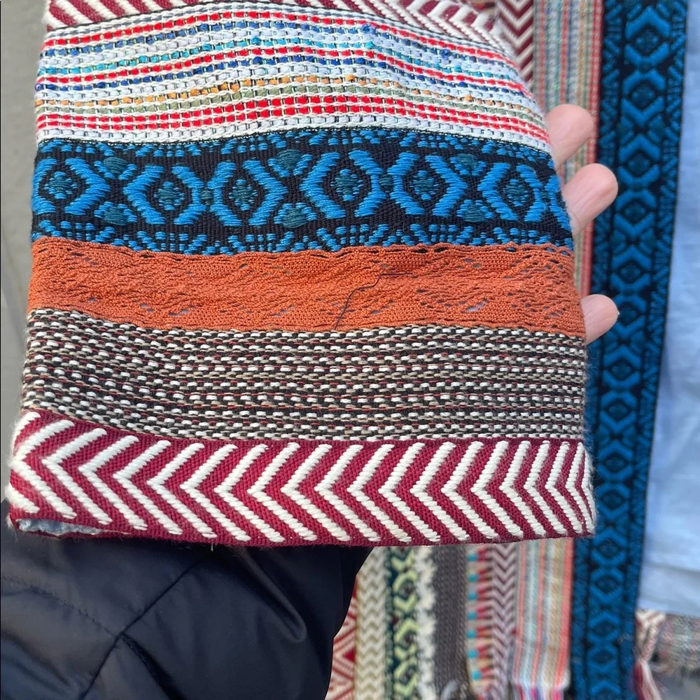 Zara Embroidered Jacquard Coat Jacket Festival - Picture 6 of 16